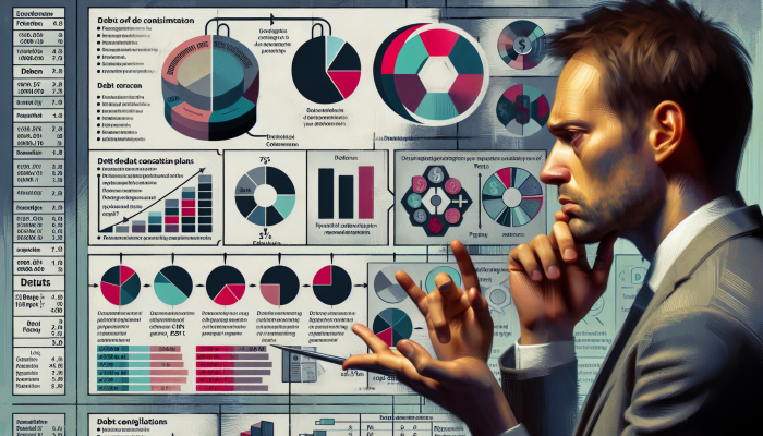 Debt Consolidation Stories From Single Parents | DCL A single parent reviews debt consolidation options with a financial advisor, focusing on rates and terms.