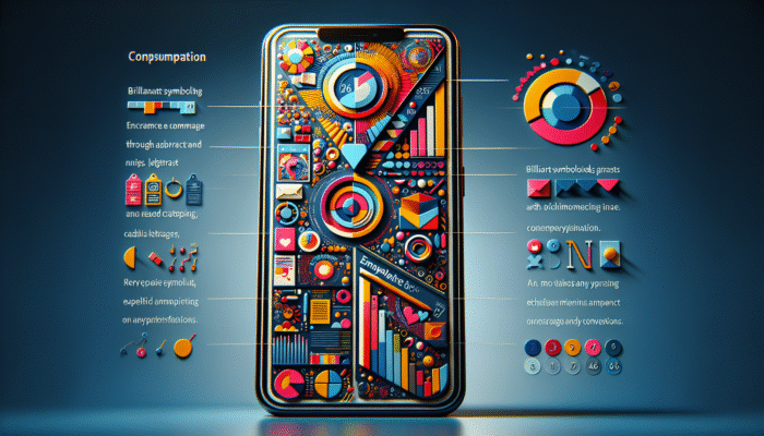 A smartphone displaying a vibrant email with engaging visuals and copy, designed to boost engagement and conversions.