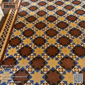 victorian hallway floor in Chertsey after cleaning