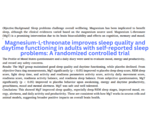 Magnesium for helping sleep - the research
