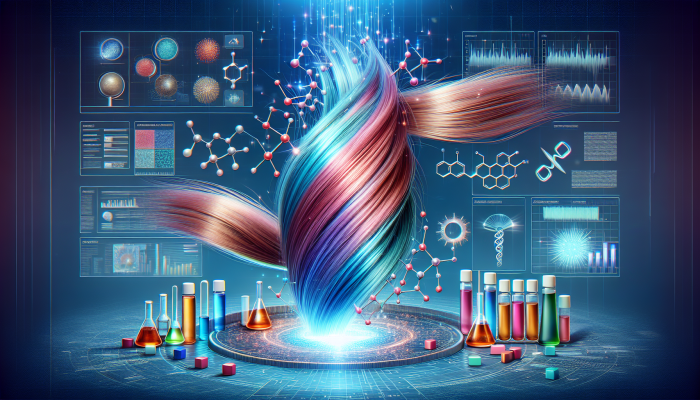 What is Olaplex and How it Works: Illustration of Olaplex technology repairing and strengthening hair bonds, transforming damaged hair into healthy strands.