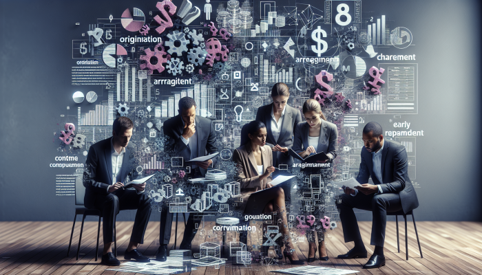 The Influence Of Fees On Debt Consolidation Savings | DCL The Influence Of Fees On Debt Consolidation Savings: Person reviewing financial document with fee icons, looking concerned in office.