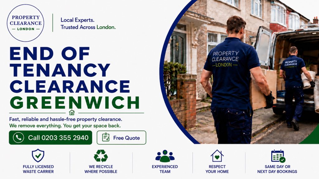 End of Tenancy Clearance: Expert Services in Greenwich