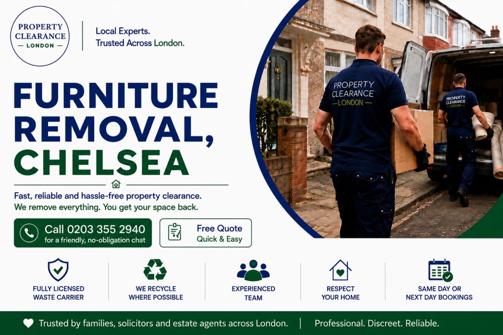 Furniture Removal Services in Chelsea for Hassle-Free Moves